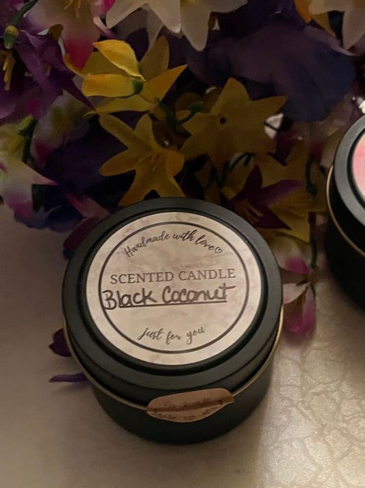 Black Coconut Scented Candles